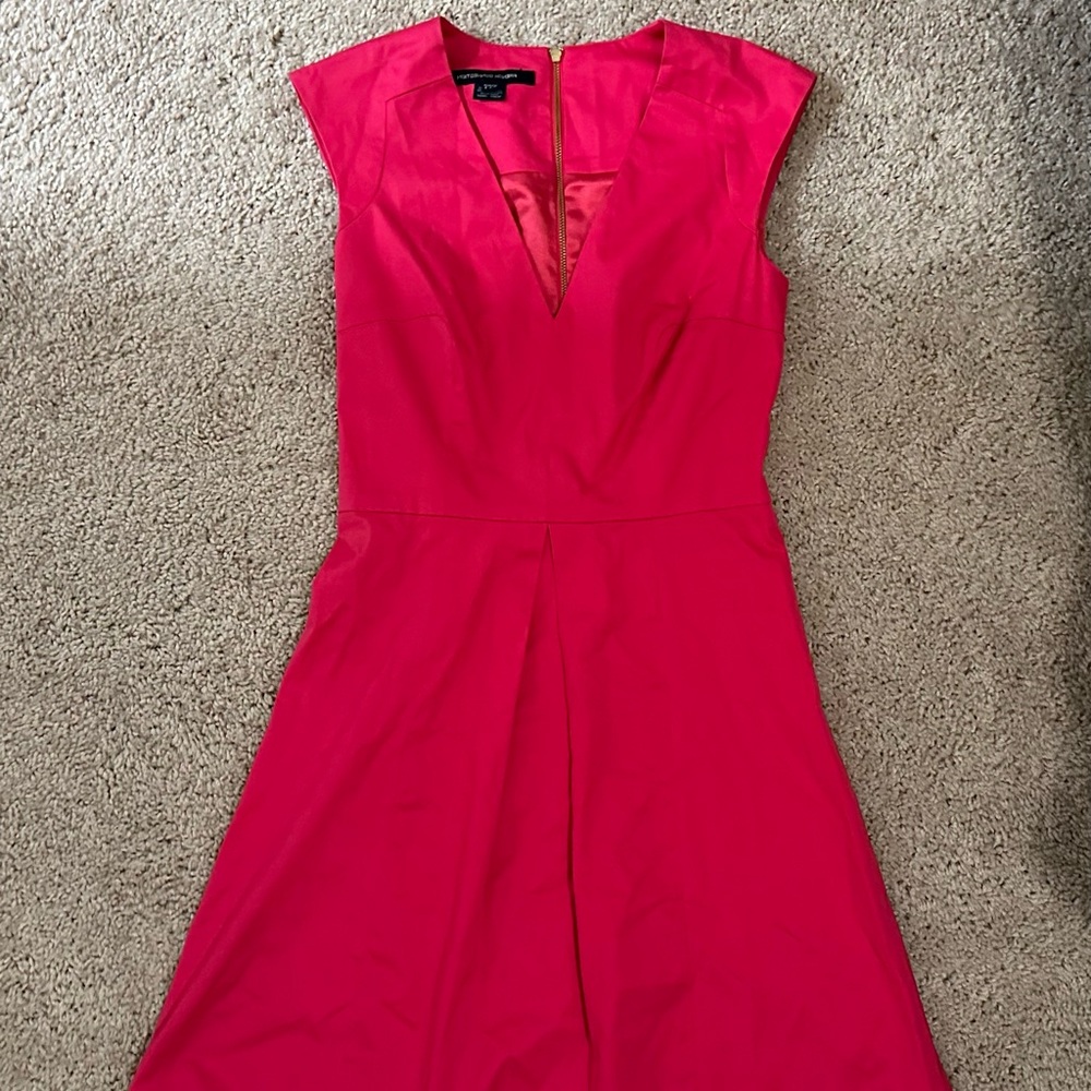 Elegant French Connection Pink Sleeveless Dress